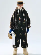 フード付き 秋冬用 レディースパーカ【カラーボールファブリック・保温性・プリントデザイン】