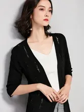 涼しさをキープ！軽やかで柔らかなアイスシルク日焼け防止カーディガン【ミディ丈・ゆったりデザイン・編み物】