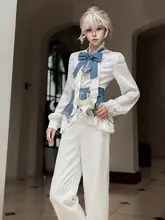 3点セット レディース オリジナル プリンス系 ロリータ ウエストコルセット ジャケット トップス パンツ 騎士風