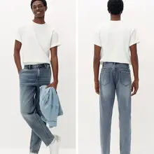 秋用 メンズスリムジーンズ【通勤用・シンプルデザイン・フィット感】