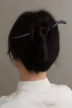 天然黒檀木使用のヘアピン【日常通勤・高級感ある古風デザイン】