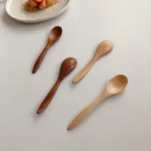 ミニ木製スプーン【コーヒー・ティー・粉ミルク用・おしゃれなデザイン】