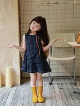 子供用夏のワンピース【不規則デザイン・肩紐付】（セットアップ対応）