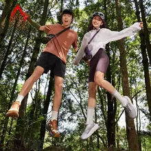 Peak トレッキングシューズ メンズ メッシュ 通気性 滑り止め アウトドア 登山 トレイル 秋冬