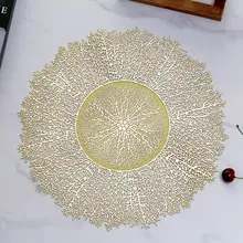 洗練されたデザインの金箔加工テーブルマット【防滑・熱絶縁・家庭用・ホテル用】