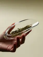 高級透明ガラス製 茶さじ＆茶箸【茶道用・二点セットアップ対応】