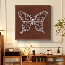 中古 蝶々のデザイン壁掛けアート【フランス風・リビングや寝室に最適・高級感】