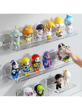 透明壁掛け収納ラック【フィギュア・ミニカー展示用・収納棚】