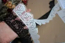 レース花柄付き服飾用襟袖装飾用素材【DIY用・片側デザイン】