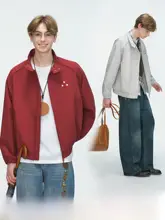 クリーンフィット ハリントンカラー男士ジャケット【春秋用・コーチ工装】