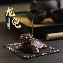 ドラゴン亀デザインの線香立て【禅スタイル・高級感・おしゃれなテーブル装飾用】