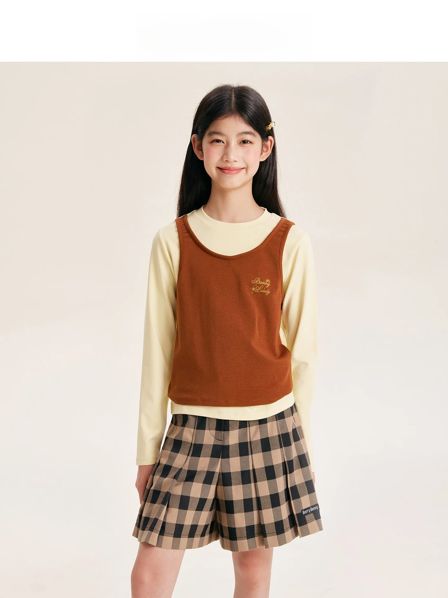 小学生女の子向け長袖Tシャツ：Barry Bannyの二重構造デザインと実用性の検証