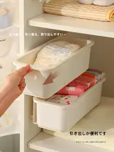 赤ちゃん用壁掛け整理ボックス【おむつ・靴下・スタイ収納・穴あけ不要】