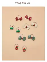 ヘアゴム キッズ ガールズ 可愛い クリスマス 髪に優しい 跡が残りにくい