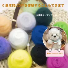 スペイン製 短繊維ウールフェルトストリップ DIY手作りマテリアル【細かいフェルト加工に最適】
