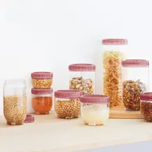 密閉プラスチック保存容器【防湿・キッチン用・調味料やお菓子の収納】