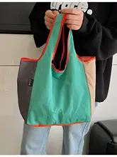 折りたたみ可能なエコバッグ【多色デザイン・防水・買い物・通勤・ピクニック用】