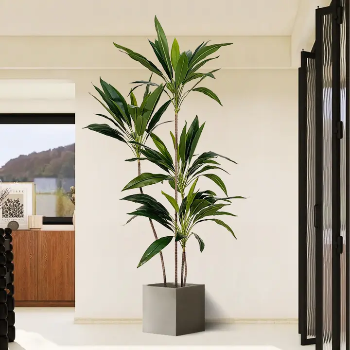 フェイク植物 リビング インテリア ベルベット 大型 樹