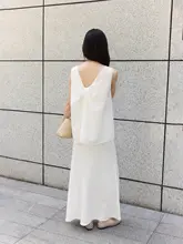 フィッシュテールのフレアスカート【ローマニット・四重仕立て】