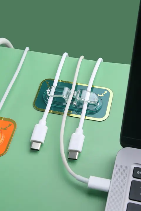 データケーブル固定器【ベッドサイド・壁面・デスク用・スマホ電源整理】