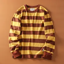 マリンシャツ 男性 用途 基本的な 素材 コットン 幅広ストライプ 長袖 Tシャツ