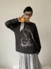 美人魚デザインの長袖Tシャツ【アンティーク風・プリント・UVカット】