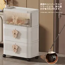 透明折りたたみシューズボックス【省スペース・多段配置・壁寄せタイプ・家庭用】