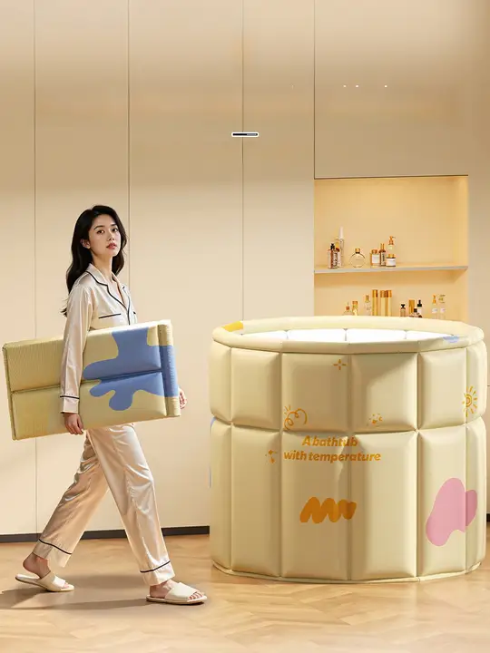 折りたたみ式バスタブ【家庭用・大人用・子供用・座れるデザイン】
