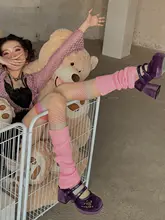 LET ME SEE 中筒ニットソックス【21色・秋冬用・バレエスタイル】