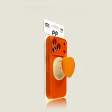 iPhone用ケース【クッション付き・マグネットスタンド・高級感あるデザイン】