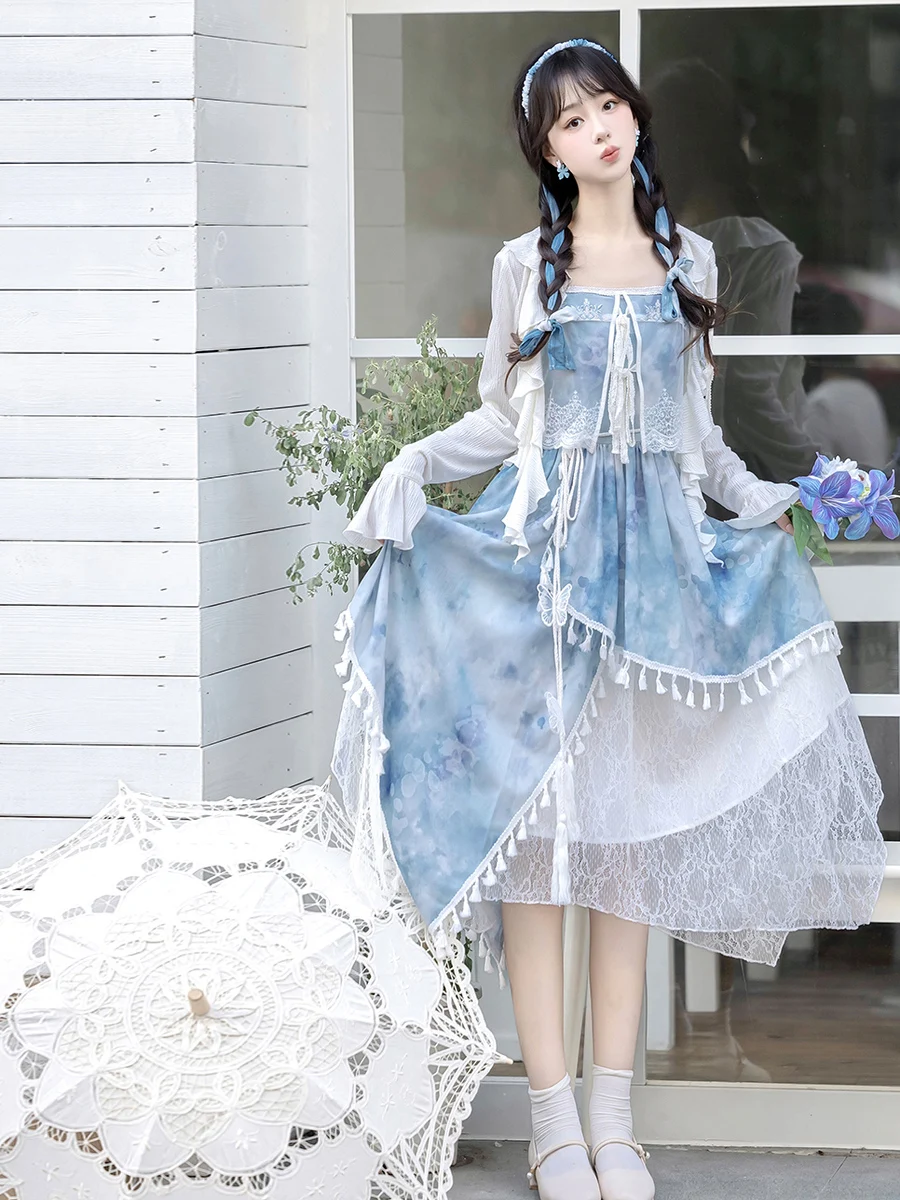 ロリータファッションで心を癒すには？雪霜模様の漢服スタイルドレスがおすすめな理由
