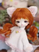 BJDドール用馬毛ウィッグ【双編み・ポニーテール・現品】