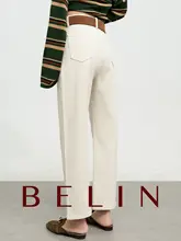 洗い加工デニムパンツ【レディース・ストレート・スリムフィット・9分丈】（セットアップ対応）