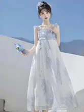 デザイナーからの贈り物！新しい中華風のロリータデザインワンピース【日常使い・夏用・女性用】（セットアップ対応）