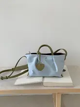 防水ナイロンバッグ【軽量・春夏用・マカロンカラー・通勤用・テ手提げ・ショルダータイプ】