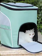 大容量ペットリュック【通気性・猫用・犬用・お出かけ・肩掛け】
（セットアップ対応）