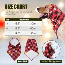 犬用クリスマスデコレーション スカーフ【ゴールドレトリバー・コーギー用・中大型犬対応】