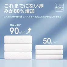 旅行用使い捨てタオル【厚手・大判・個別包装】