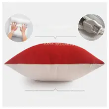 モダンデザイン 男女兼用 厚手コットンリネン製 車用腰枕・ソファ用抱き枕・お昼寝用クッション【白黒デザイン】