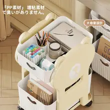 多層プラスチック収納キャビネット【衣類整理・キャスター付き・移動可能】