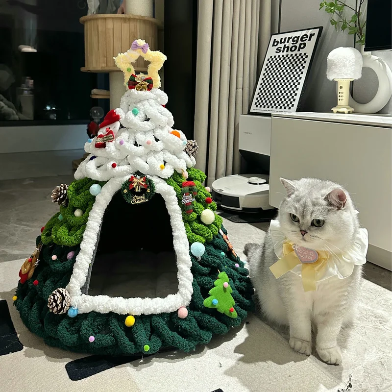 冬用猫用ハウス DIY材料セット【クリスマスツリー型・密閉型・室内用】の実用性と使い方