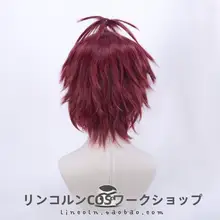 コスプレ用ウィッグ【ショートヘア・逆さまのスタイル・トップポニー】