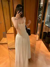 高級感あるデザイン！スリーブレスAラインロングドレス【春夏用・パネルデザイン】