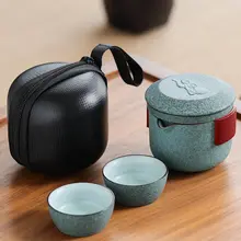 旅行用茶具セット【携帯式・アウトドア用・茶碗2個付き・ポット1個】