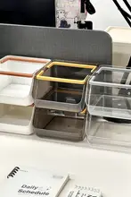 デスクトップオーガナイザー【多機能・文房具収納・計算機・メモ帳対応】（セットアップ対応）
