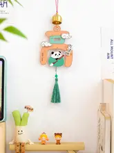 ミニ風鈴 パンダ オーナメント 可愛い 癒やし カラフル ユニーク 窓辺 ドア 合格祈願 受験生 ギフト