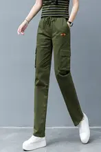 多ポケット工装パンツ【春秋用・ストレート・ハイウエスト・綿100%・アウトドア用】（セットアップ対応）