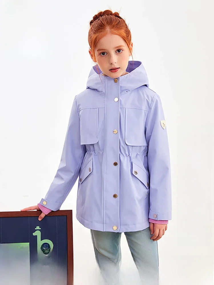 13度の雨の日におすすめの風雨対策コート：Hazzysの加絨長袖コート（セットアップ対応）