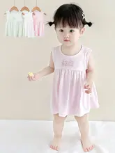 子供用 夏季用 ワンピース【薄手・ノースリーブ・プリンセスデザイン・韓国風】