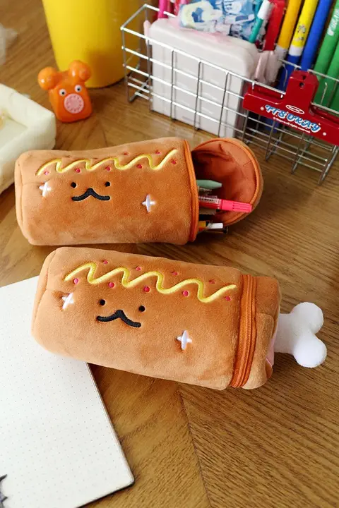 雨過山 オリジナル ハムモコペンケース【かわいい文具袋・大容量・学生用】
